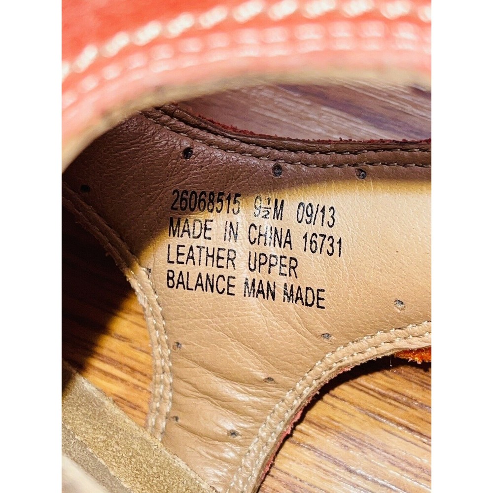 Clarks Un Structured Sz 9 1/2m Melon Leather Stra… - image 5